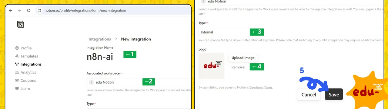 Screen of Notion Integration