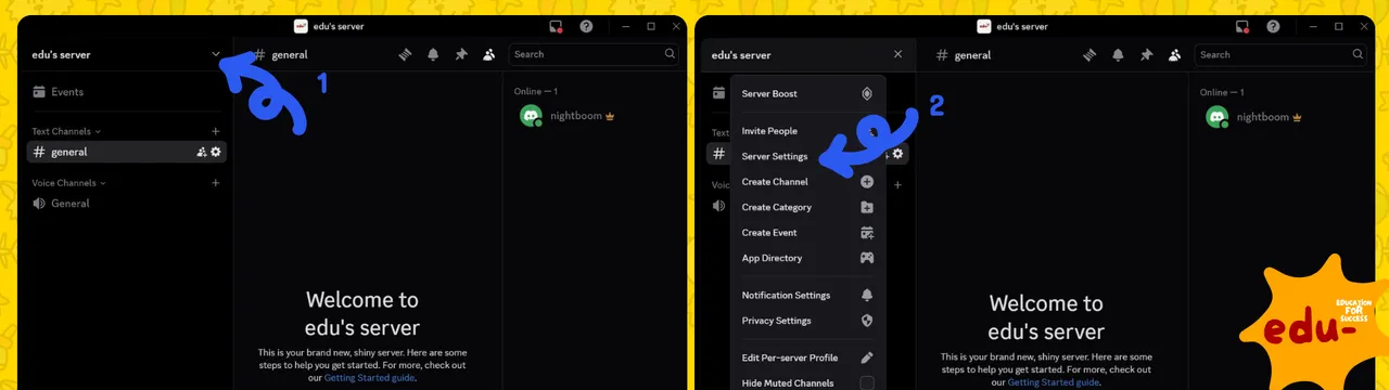 Screen of Discord Setting